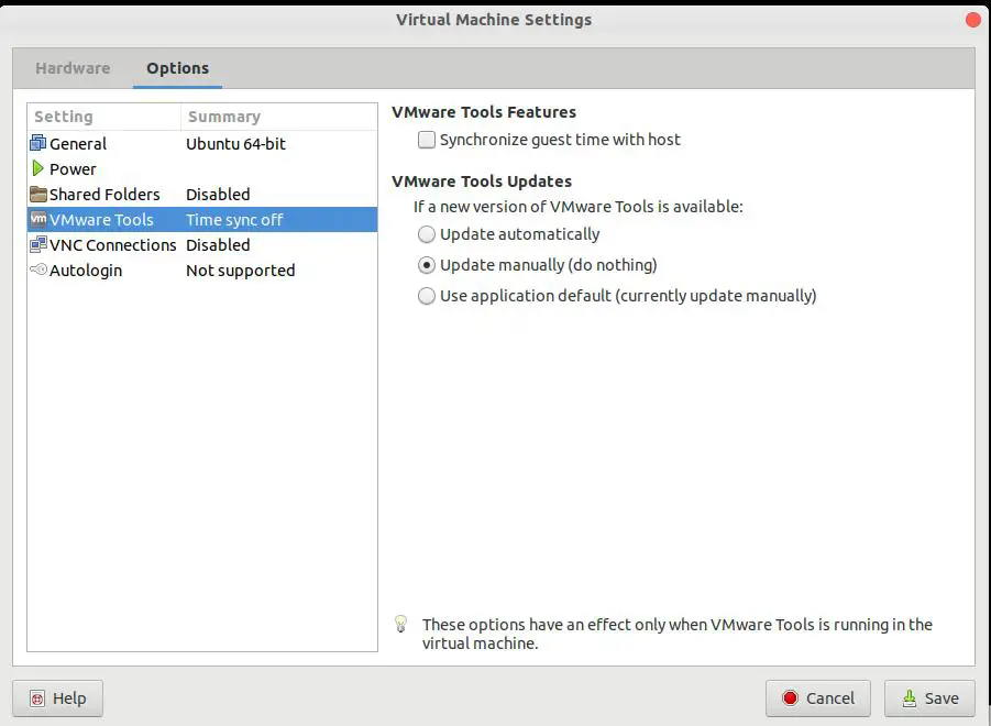 -> Select VM > install VMware tools in workstation