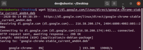 Download-Google chrome on Linux using wget command