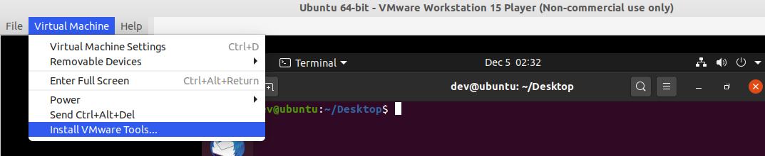 install-vmware-tools-ubuntu-gui