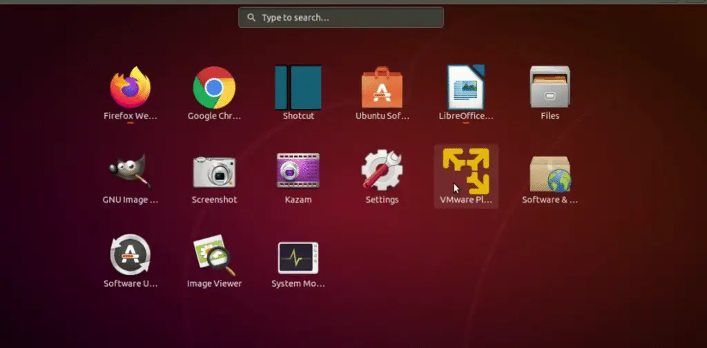 Search-Vmware-Workstation-ubuntu