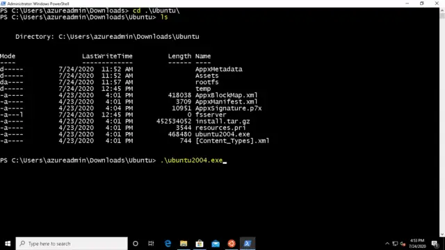 Linux-on-windows10-launch
