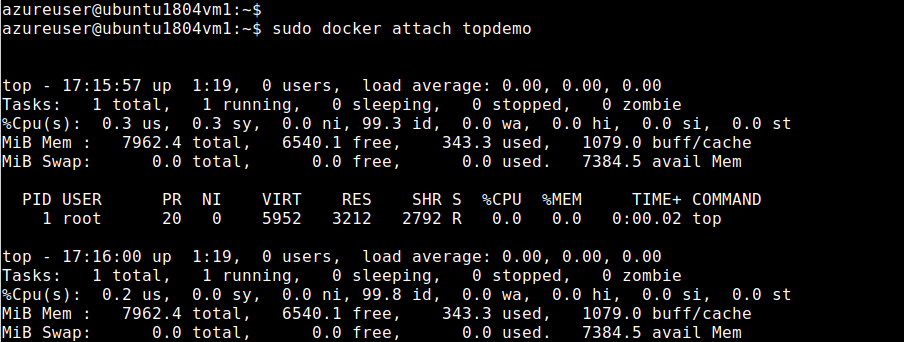 Connect-running-docker-using-attach-command