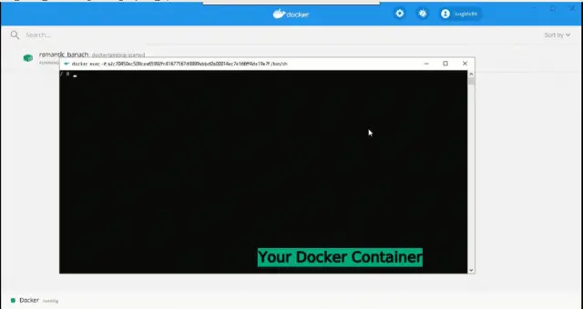 Run-docker-container-windows10
