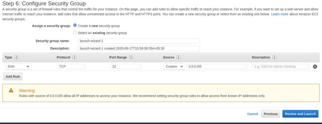configure-security-groups-for-ec2-instance-in-aws