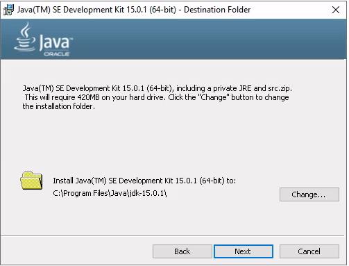 Java-runtime-default-installation-folder