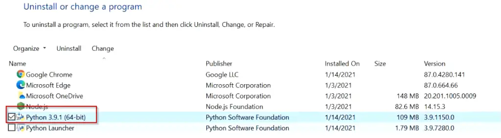 How-to-uninstall-Python-windows10