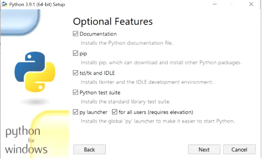 select-optional-features-python