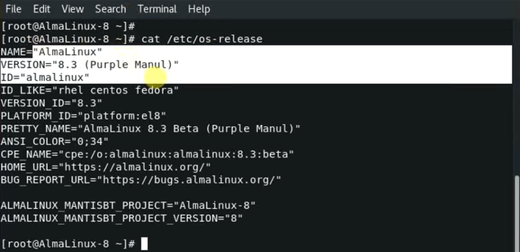 check-AlmaLinux-version