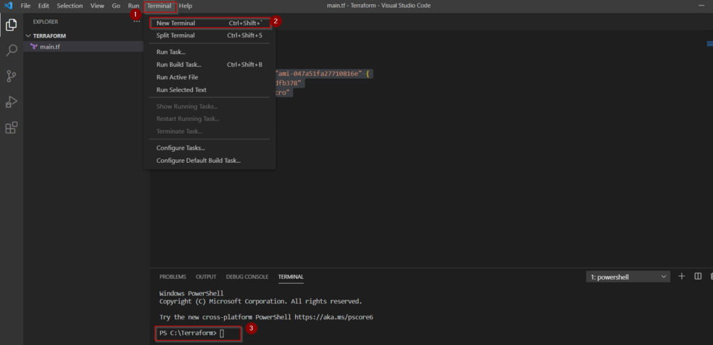 open-terminal-in-visual-studio-code-editor
