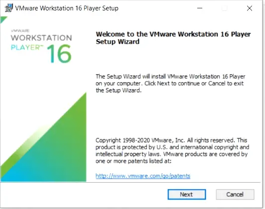VMware-workstation-setup-wizard-welcome-screen