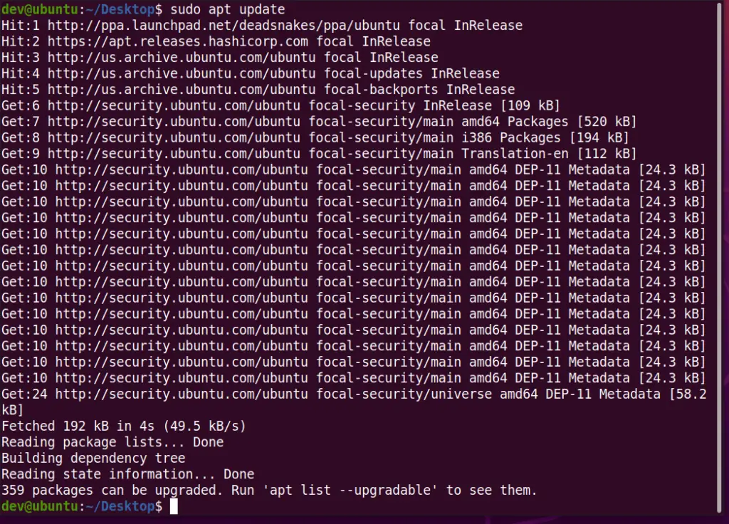Update-ubuntu-package-repository