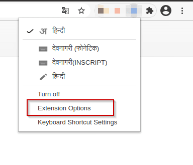 select-extension-options