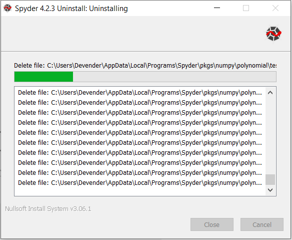 Remove-Spyder-4.2.3-from-Windows10