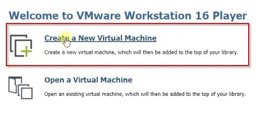 Create a new virtual machine