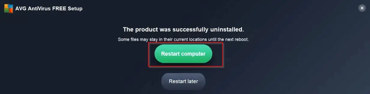 avg removal tool