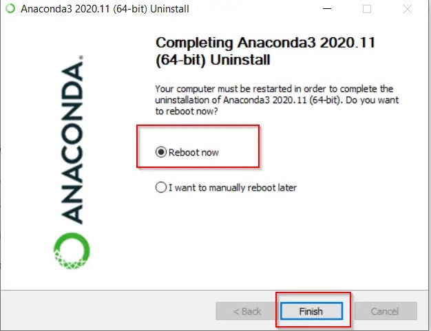 uninstall anaconda