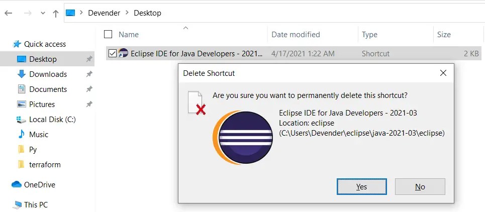 uninstall eclipse on mac