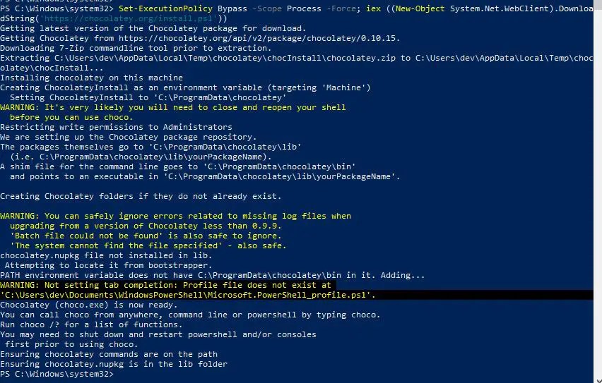 install-chocolatey-using-powershell