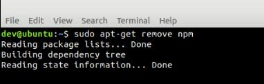 uninstall-npm-in-ubuntu