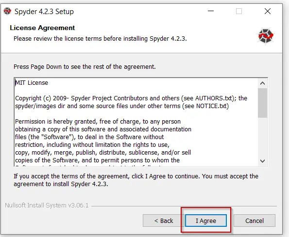 Accept-spyder-4-license-agreement