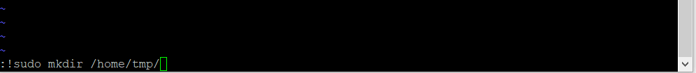 create directory using vim editor