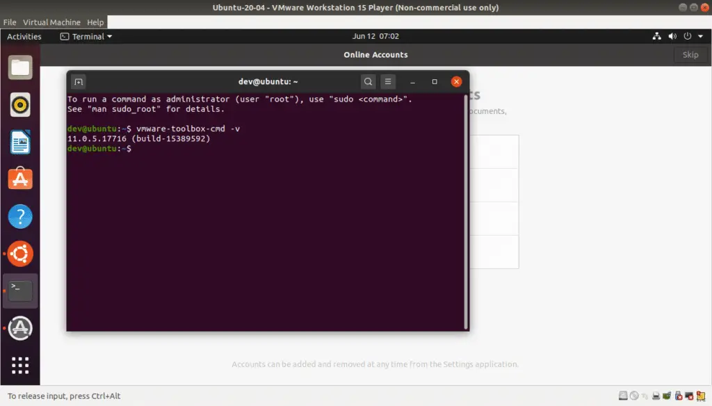 ubuntu server vmware tools
