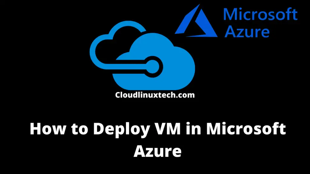 deploy a virtual machine in Azure