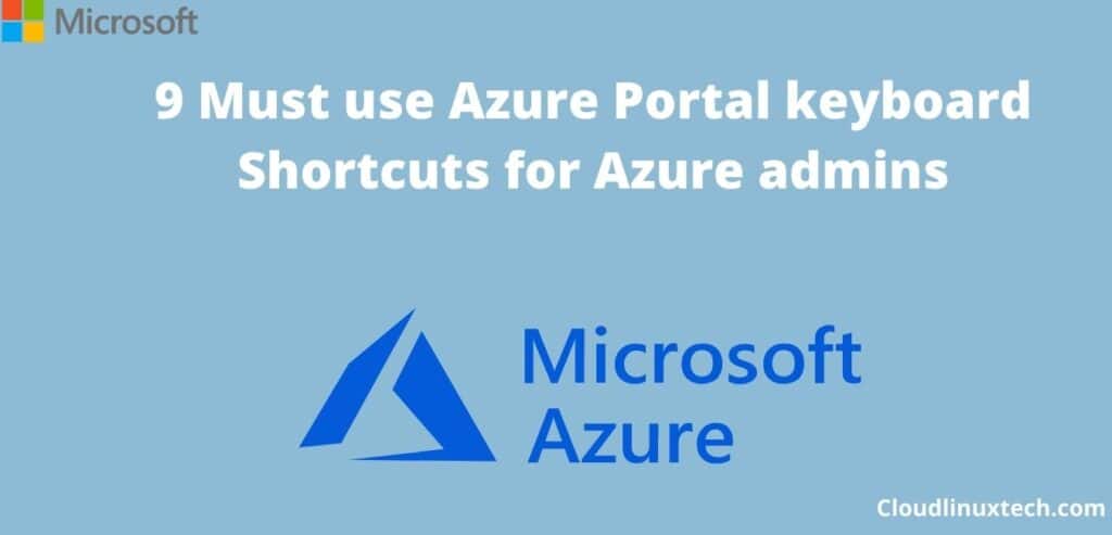 Azure-portal-keyboard-Shortcuts