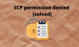SCP permission denied error – [Solved]