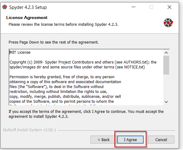 Accept-spyder-4-license-agreement