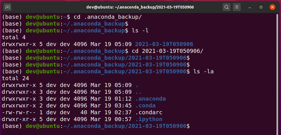 list-anaconda-backup-directory-files