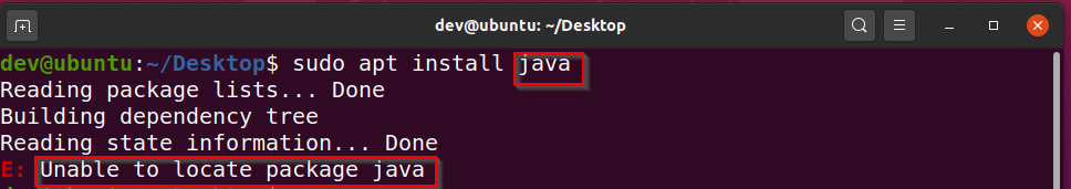 E-unable-to-locate-package-java