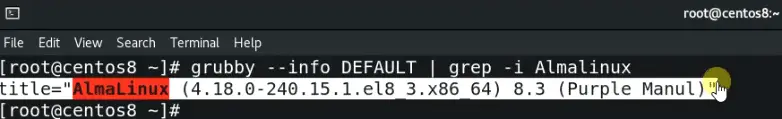 Check-default-grub-entry-for-AlmaLinux