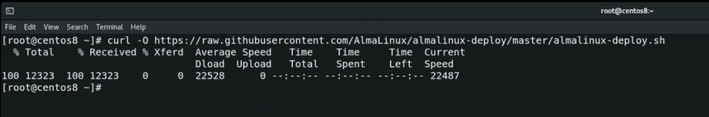 Download-Almalinux-deploy-script-from-github