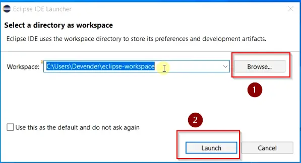 Select-Eclipse-Workspace