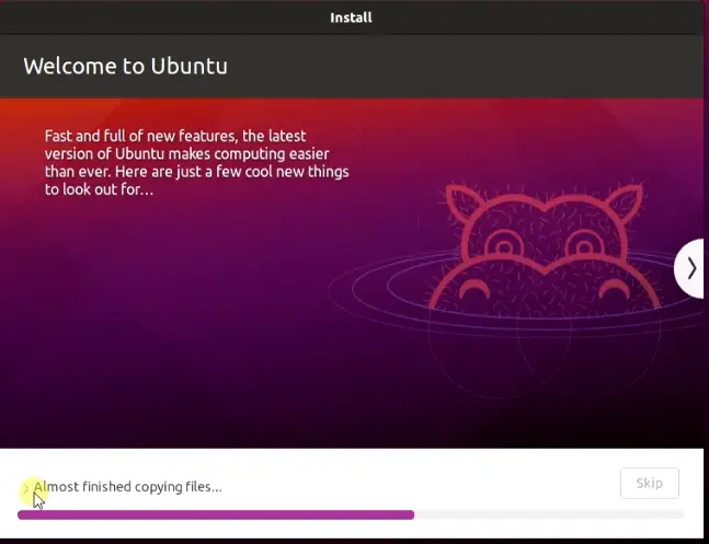 Ubuntu-21.04-installation-progress-bar