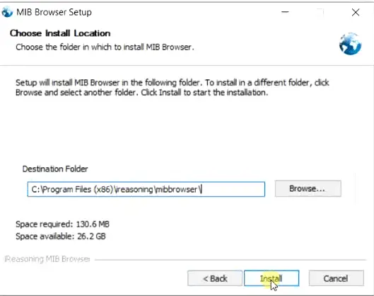 Select-SNMP-MIB-browser-installation-location