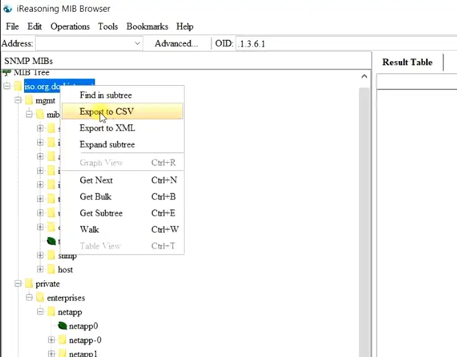 export-mib-to-csv-format