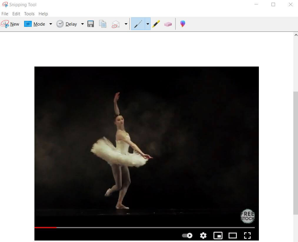 YouTube-frame-by-frame-screenshot-using -snip