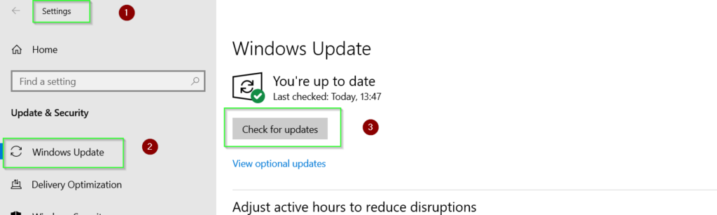 run Windows update to meet WSL installation pre-requisite
