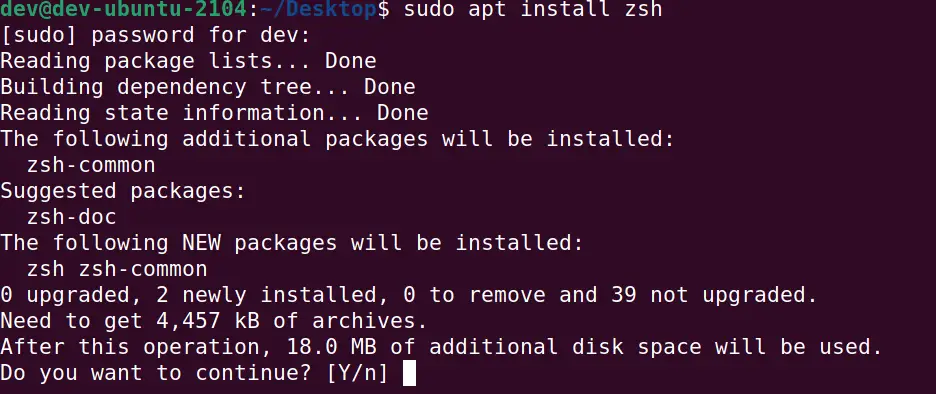 zsh sudo command not found