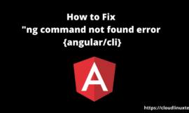 How to fix “ng command not found” error for node.js @angular/cli [7 solutions]