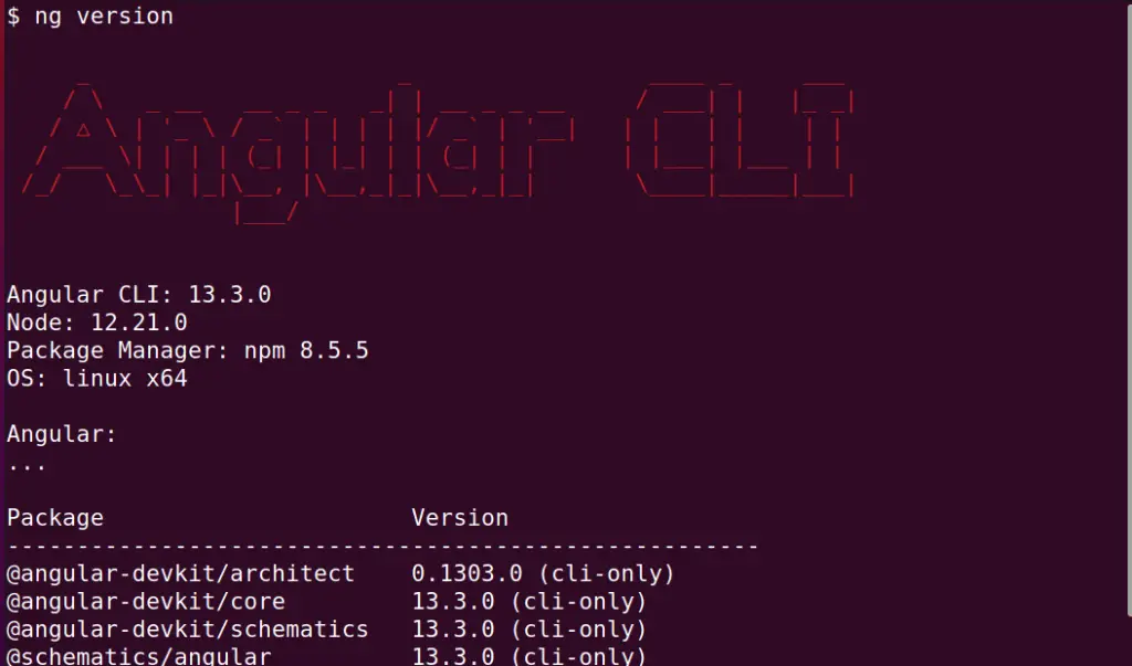 How to check ng (Angular/cli) version