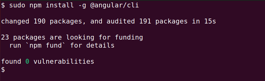 How to install @angular/cli latest version