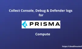 How to collect Console logs and Defender logs for Prisma compute issues | Self-hosted and Compute SaaS (PaloAlto)