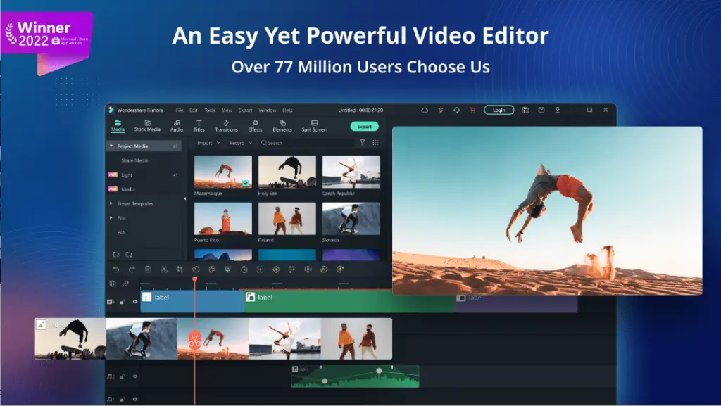 Filmora video editor