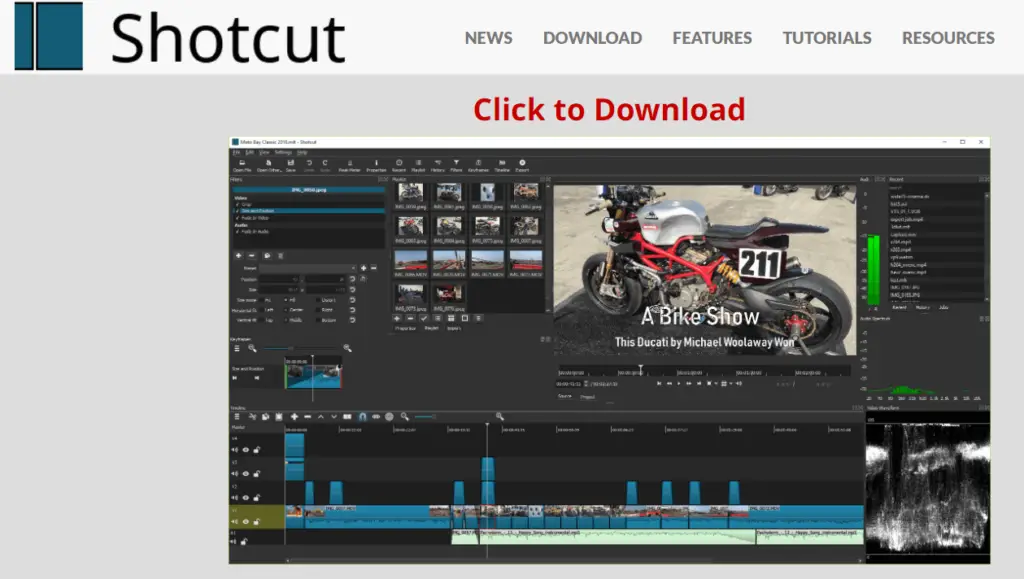 shotcut video editor