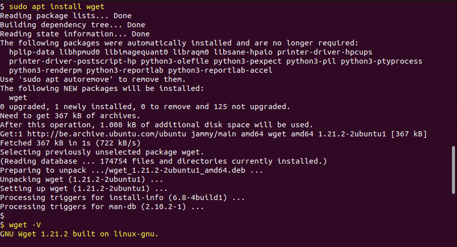 How to fix wget command not found error in Linux