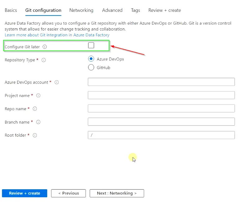 Integrate Git or DevOps